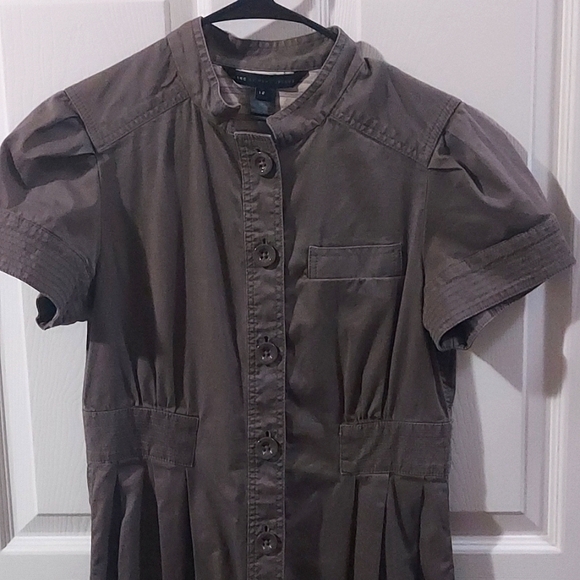 Marc By Marc Jacob’s Puff Short Sleeve MIDI Button Up Dress Size 12 - Picture 12 of 13